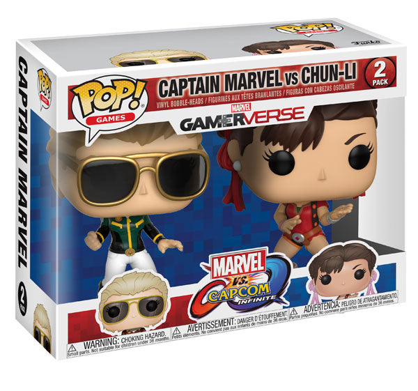 Captain Marvel(Carol Danvers/Ms. Marvel), Chun Li - Pop!