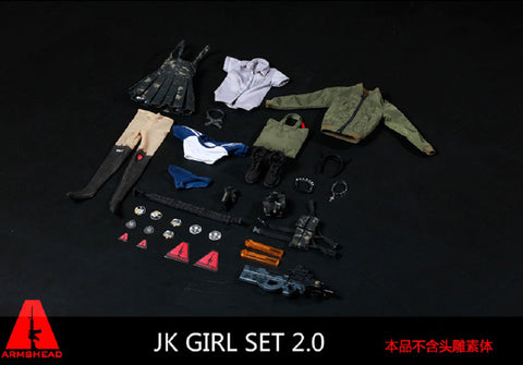 1/6 Armored High School Girl Costume Set (DOLL ACCESSORY)