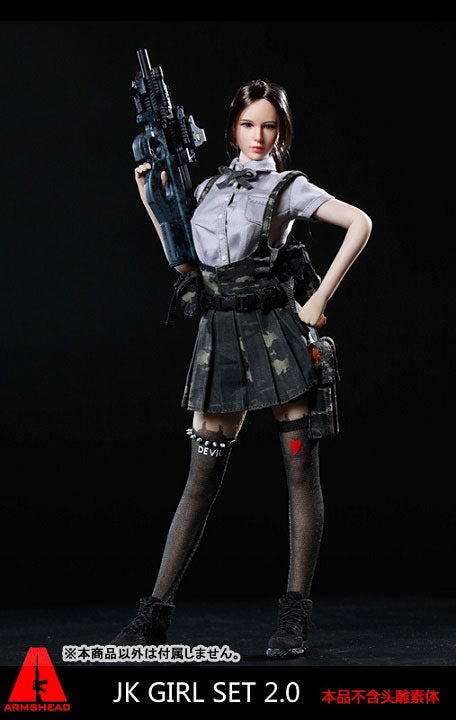 1/6 Armored High School Girl Costume Set (DOLL ACCESSORY)