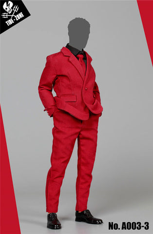 1/6 Outfit Slim Trousers Suit / Red (DOLL ACCESSORY)　