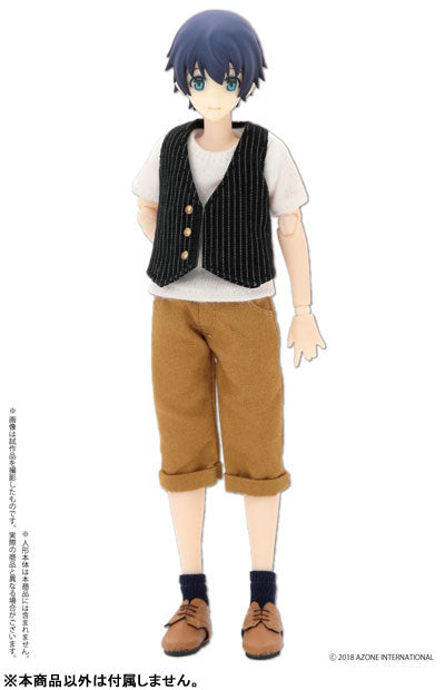 Doll Clothes - Picconeemo Costume - Short Socks - 1/12 - A Set, White/Navy (Azone)