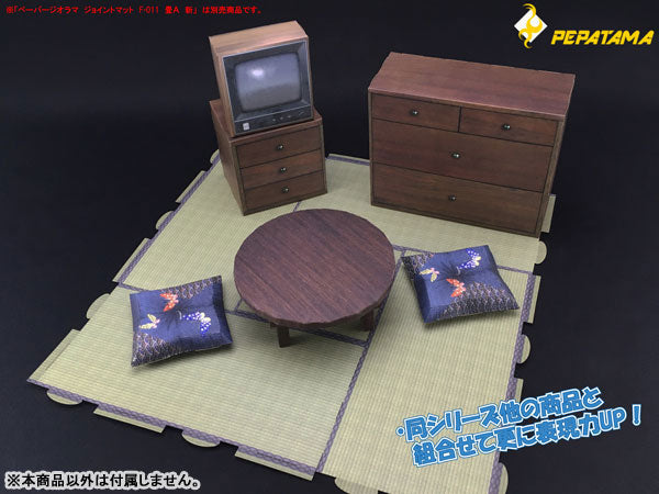 1/12 PEPATAMA Series - M-003 Paper Diorama Furniture Set A: Shouwa Style