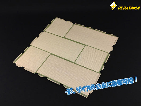 1/12 PEPATAMA Series - F-012 Paper Diorama Joint Mat Tatami A: Old