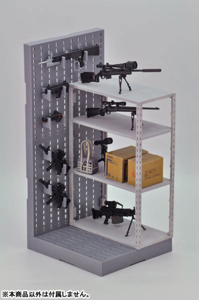 LittleArmory [LD018] Gun Rack D 1/12 Plastic Model - Solaris Japan