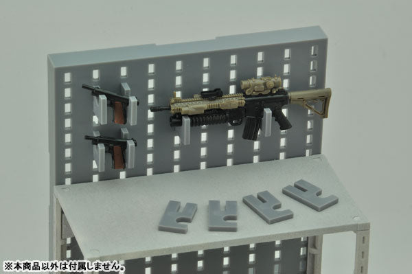 LittleArmory [LD018] Gun Rack D 1/12 Plastic Model