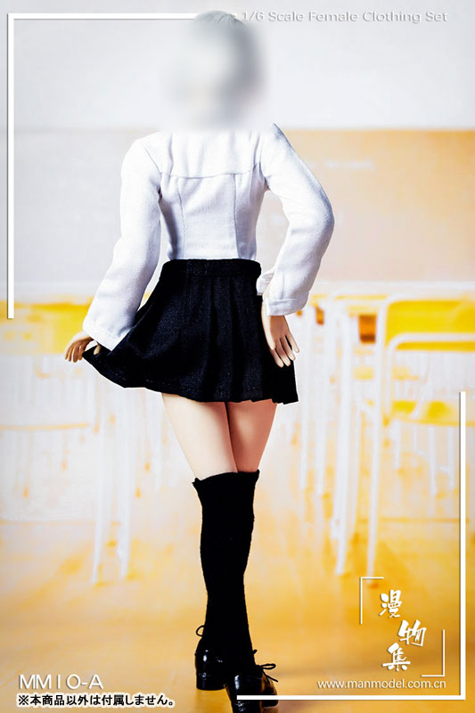 1/6 High School Girl Uniform Set / Black (DOLL ACCESSORY)　