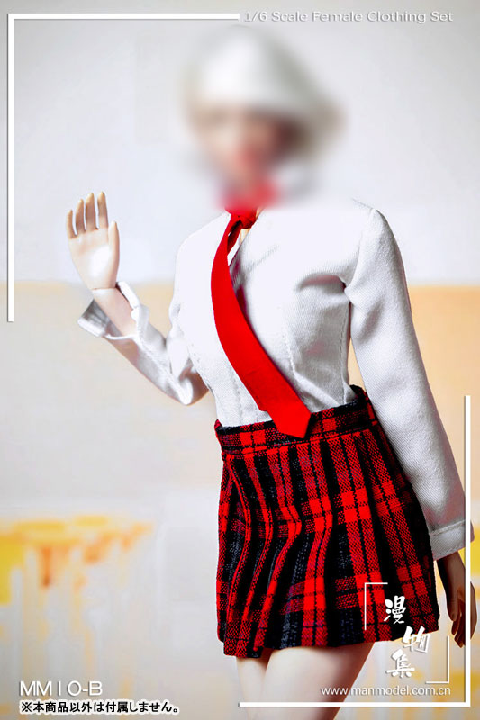 1/6 High School Girl Uniform Set / Red Plaid (DOLL ACCESSORY)(Provisional Pre-order)　