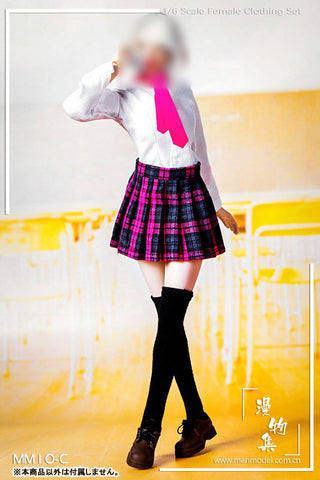 1/6 High School Girl Uniform Set / Pink Plaid (DOLL ACCESSORY)(Provisional Pre-order)　