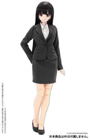48cm/50cm Doll Wear - AZO2 Ladies Suit Set Charcoal Gray (DOLL ACCESSORY)