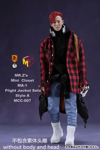 1/6 Mens MA-1 Flight Jacket Set Style A (DOLL ACCESSORY)