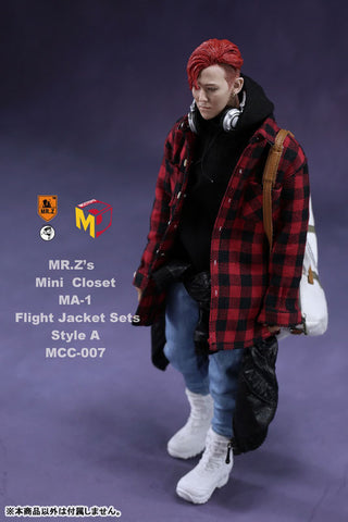 1/6 Mens MA-1 Flight Jacket Set Style A (DOLL ACCESSORY)