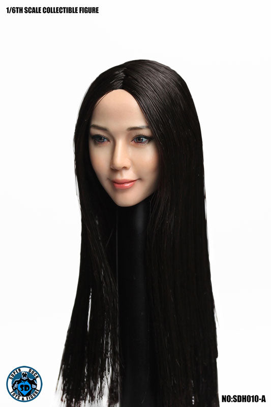 1/6 Asian Female Head 010 Black Hair Long Straight(Provisional Pre-order)　