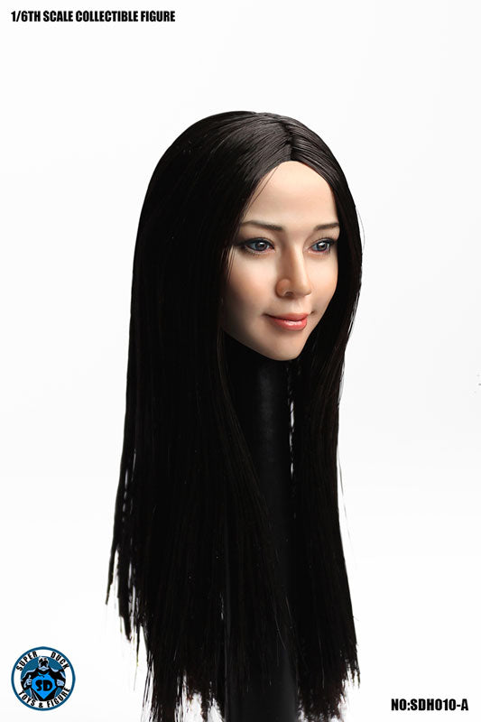 1/6 Asian Female Head 010 Black Hair Long Straight(Provisional Pre-order)　