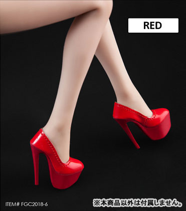 1/6 Female High Heel Shoes Red (DOLL ACCESSORY)(Provisional Pre-order)