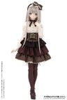 48/50cm Doll Wear FAO118-BRI AZO2 Sahras a la mode Twinkle Twinkle DressSet Brown x Ivory　