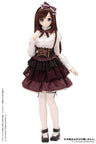 48/50cm Doll Wear FAO118-BRW AZO2 Sahras a la mode Twinkle Twinkle DressSet Bordeaux x white　