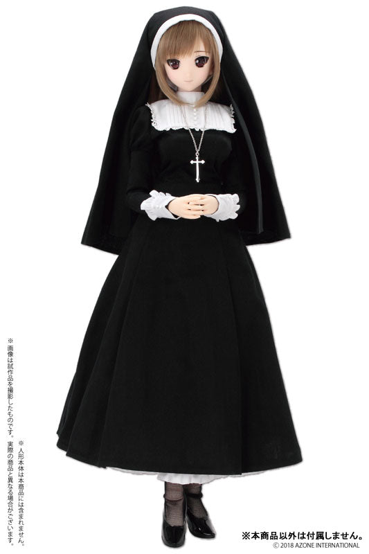 48/50cm Doll Wear FAO119-BLK AZO2 Sister clothes Set Black　