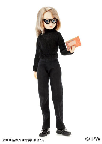High-nech Knit Sweater Black (DOLL ACCESSORY)