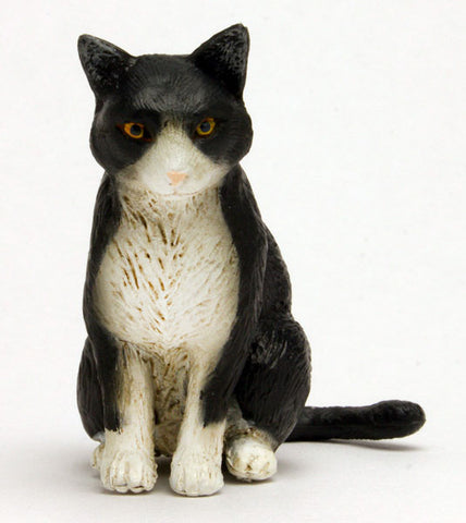 1/12 Japanese Cat Tuxedo Cat (Sitting)