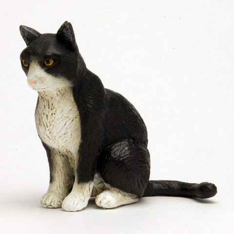 1/12 Japanese Cat Tuxedo Cat (Sitting)