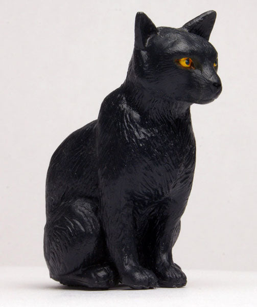 1/12 Japanese Cat Black Cat (Sitting)