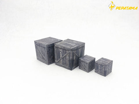 1/24 PEPATAMA Series Paper Diorama BS-001 Wooden Box A