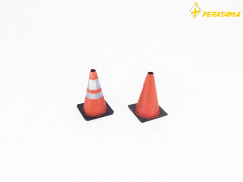 1/24 PEPATAMA Series Paper Diorama BS-004 Road Cones A