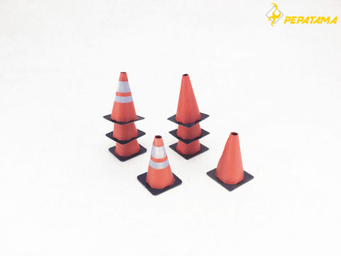 1/24 PEPATAMA Series Paper Diorama BS-004 Road Cones A