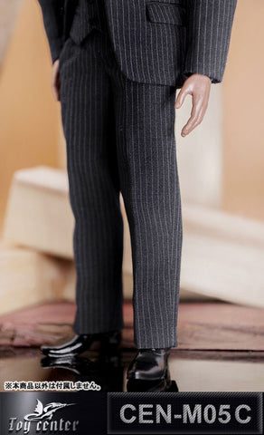 1/6 Gentleman Stripe Suit Set Light Gray for Massive (DOLL ACCESSORY)(Provisional Pre-order)