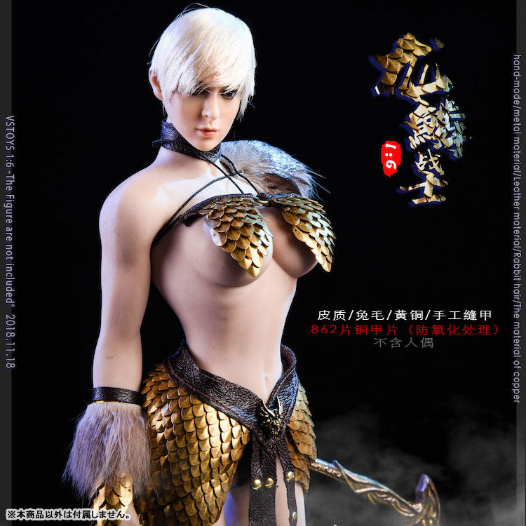 1/6 Dragon Scale Female Warrior Outfit Set B (DOLL ACCESSORY)(Provisional Pre-order)