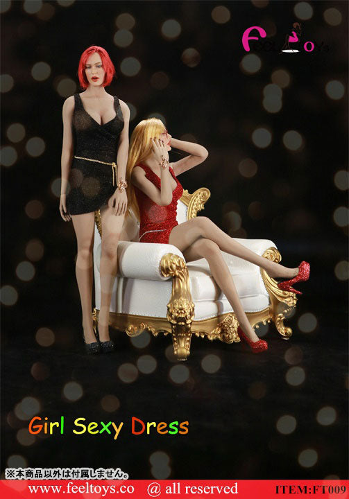 1/6 Sexy Party Dress B Black (FT-009B) (DOLL ACCESSORY)