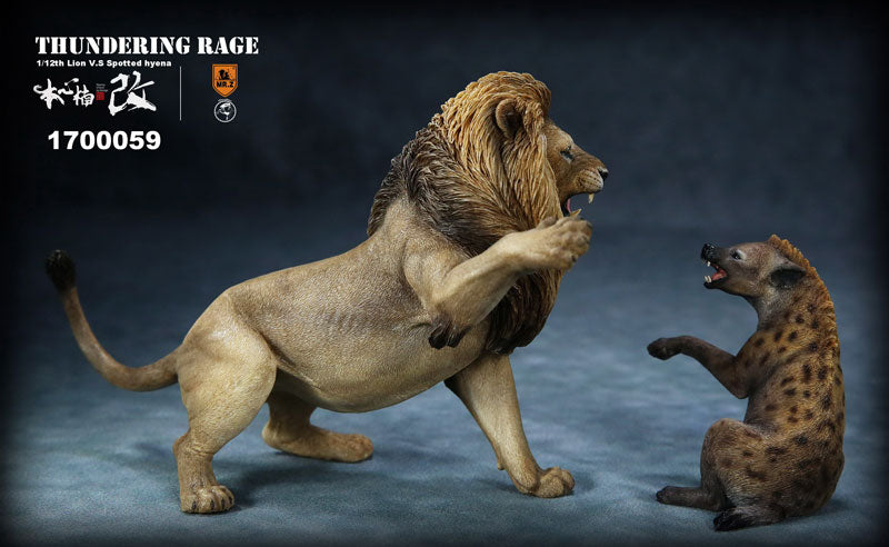 1/12 Lion VS Hyena Statue Primary Color