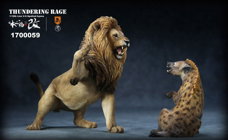 1/12 Lion VS Hyena Statue Primary Color