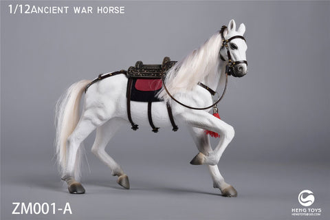 1/12 Ancient War Horse White/ Running