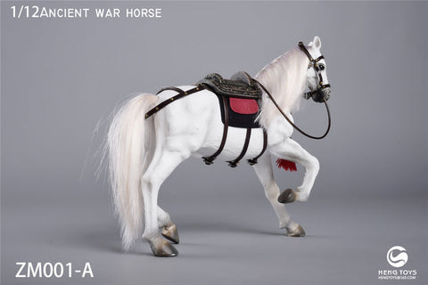 1/12 Ancient War Horse White/ Running