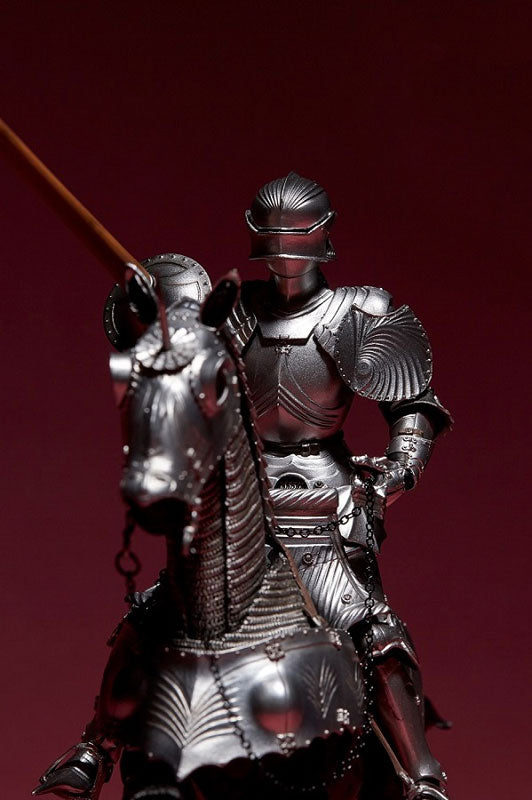 KT Project KT-027 - Revoltech - 15th Century Gothic Equestrian Armor - Silver (Kaiyodo)