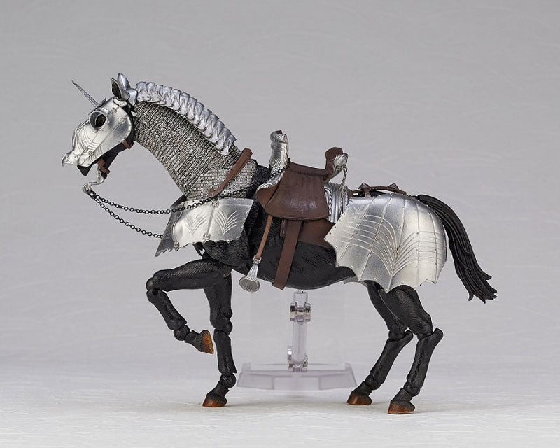 KT Project KT-027 - Revoltech - 15th Century Gothic Equestrian Armor - Silver (Kaiyodo)