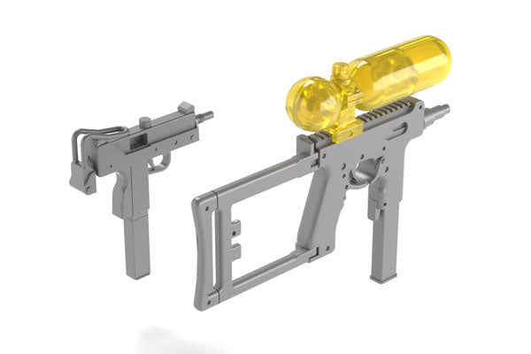 Little Armory LA054 - Water Gun C2 - 1/12 - Gray × Clear Yellow (Tomytec)