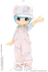 Kinoko Planet - Doll Clothes - KIKIPOP! - Hatsukoi Otome Overalls Set - Pink x Light Blue (Azone)