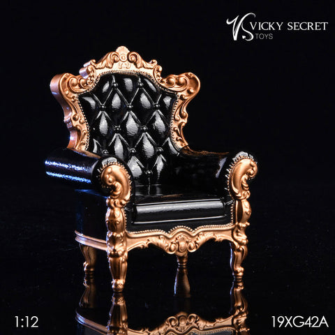 1/12 Royal Single Sofa Black