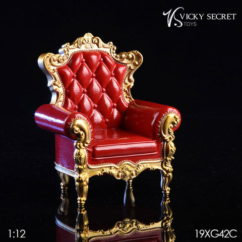 1/12 Royal Single Sofa Red