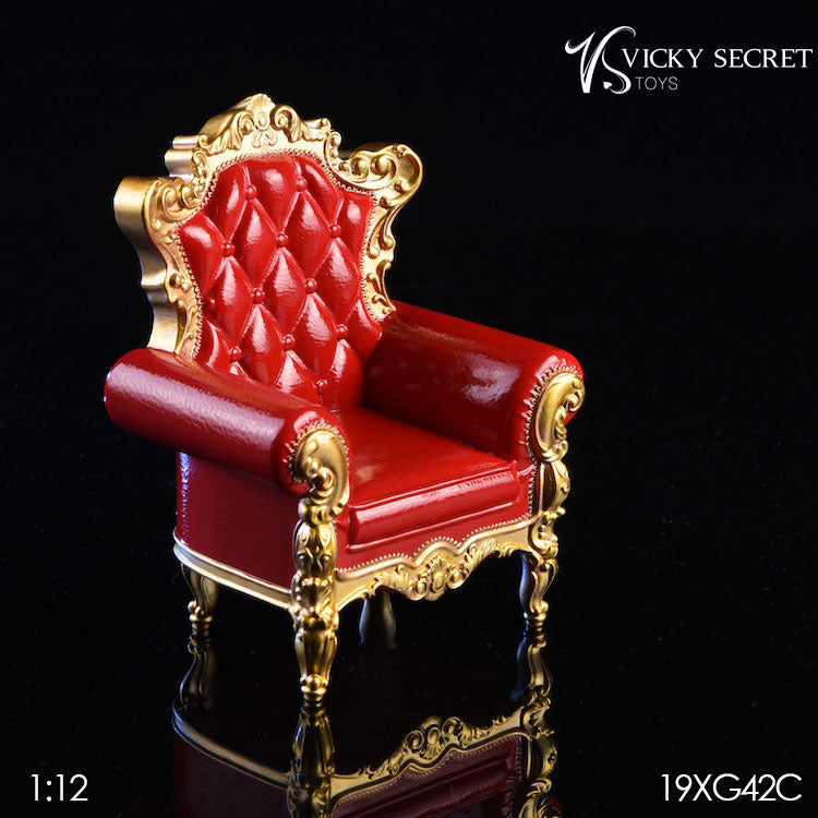 1/12 Royal Single Sofa Red