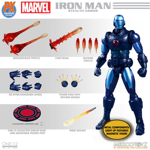 ONE:12 Collective / Marvel Comics: Preview Exclusive Stealth Iron Man 1/12 Action Figure