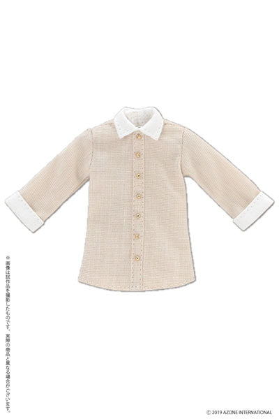 Doll Clothes - Picconeemo Costume - Long Shirt - 1/12 - Beige x White (Azone)