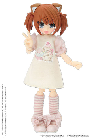 Picconeemo Costume - Doll Clothes - Easter T-shirt One Piece ~ by MAKI ~ - 1/12 - Cream x Pink (Azone)