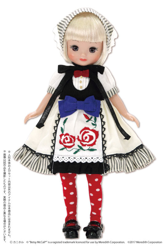 Doll Clothes - Pureneemo Original Costume - Little Chouchou - Rozen Maiden Onepiece Set - 1/6 - White x Stripe (Azone)　