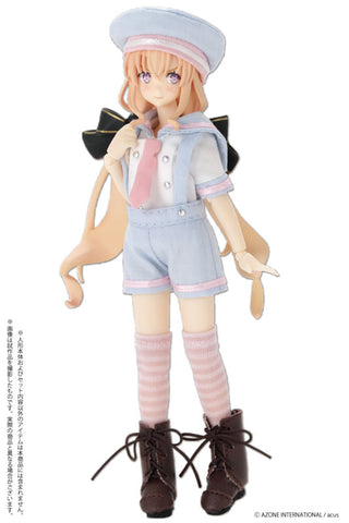 Doll Clothes - Picconeemo Costume - Marine Overall Shorts Set - 1/12 - Pink (Azone)