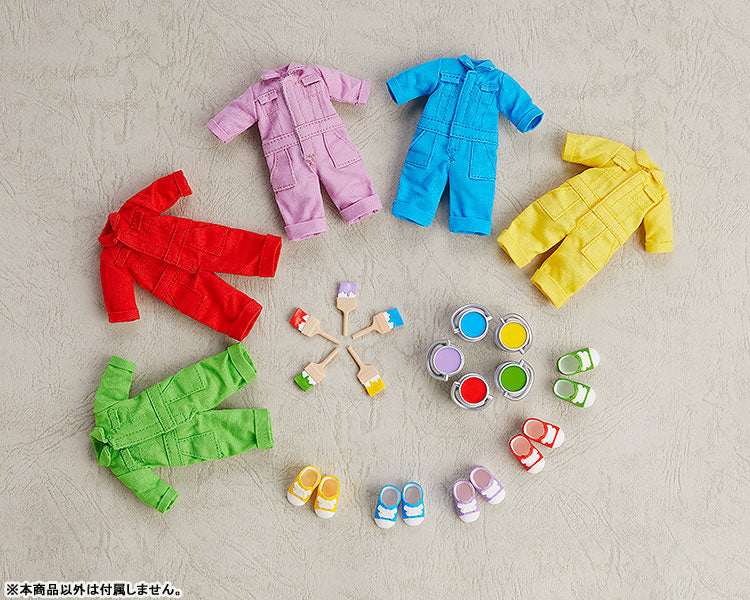 Nendoroid Doll: Outfit Set - Colorful Coveralls - Lime Green (Good Smile Company)