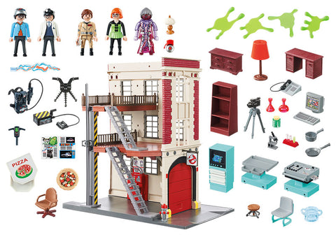 Playmobil 9219 "Ghostbusters" Base in the Fire Station