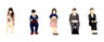 1/80 Super Mini Figure3 Company Employee from that Day Set